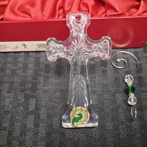 Waterford Crystal 2008 Kells Cross Ornament W/Enhancer 146640